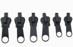 6Pcs Fix Zip Puller 3 Sizes Universal Instant Fix Zipper Repair Kit， Replacement Zip Slider Teeth Rescue Zippers Sewing Clothes